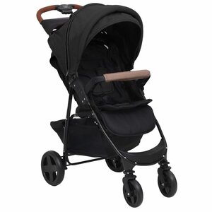 Kinderwagen 2-In-1 Staal Antracietkleurig