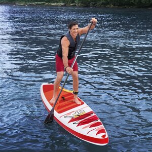 Bestway Hydro-Force Sup Fastblast Tech Set Opblaasbaar 381X76X15 Cm Donkergrijs