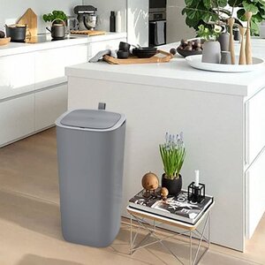 Eko Afvalbak Met Sensor Morandi 30 L Grijs 27.1 x 27.1 x 59.1 cm