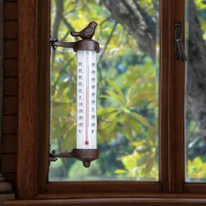 Hi Wandthermometer 9,5X5X27 Cm Donkerblauw