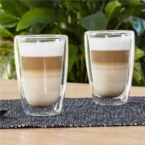 Hi 2-Delige Glazenset Latte Macchiato 400 Ml Transparant