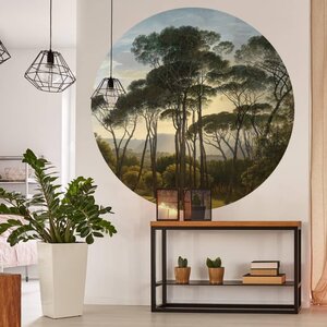 Wallart Behangcirkel Umbrella Pines In Italy 42,5 Cm 1 Ø 142.5 cm