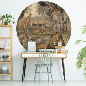 Wallart Behangcirkel Animals Of Africa 42,5 Cm 1 Ø 142.5 cm