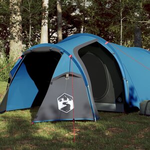 Tent 4-Persoons 360X35X05 Cm 85T Taft 1 360 x 140 x 105 cm Blauw