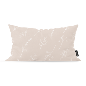 Kussen Floral Beige Binnen 50 x 30 cm