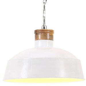 Hanglamp Industrieel E27 42 Cm Wit 1 Φ 42 cm