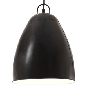 Hanglamp Industrieel Rond 25 W E27 32 Cm Zwart 1 Ø 32 cm