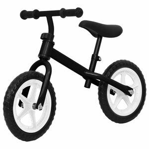 Loopfiets Met Wielen 11 inch Zwart