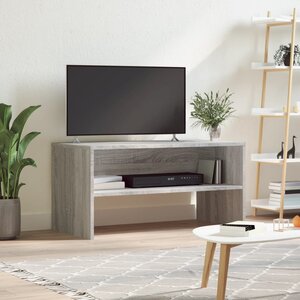 Tv-Meubel 80X40X40 Cm Bewerkt Hout Eikenkleurig Grijs sonoma 1