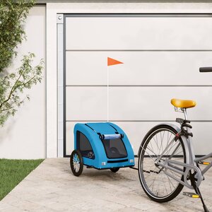 Hondenfietstrailer Oxford Stof En Ijzer 125 x 63 x 66 cm Blauw