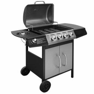 Gasbarbecue 4+ Kookzone 1 Zwart en zilver