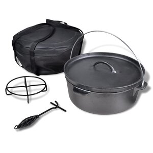 Braadpan 11,3 L Inclusief Accessoires 11.3 l Zwart