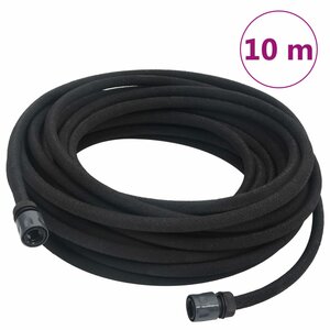 Druppelslang 0,6'' Rubber 10 m Zwart met accessoires