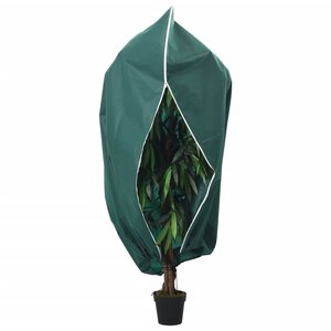 Plantenhoes Met Ritssluiting 70 G/M² 3,4X2,5 M 1 3.14 x 2.5 m Groen