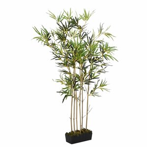 Kunstplant Bamboe 288 Bladeren 80 Cm Groen 30 x 14 x 180 cm