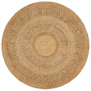 Tapijt Rond Gevlochten Jute 120 cm