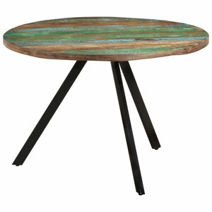 Eettafel 0X75 Cm massief gerecycled hout