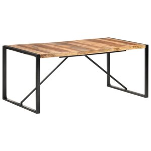 Eettafel Massief Hout Met Sheesham Afwerking 180 x 90 x 75 cm