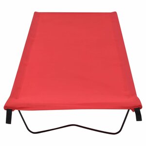 Campingbed 80X60X9 Cm Oxford Stof En Staal 1 Rood