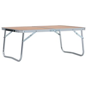 Campingtafel Inklapbaar 60X40 Cm Aluminium Bruin