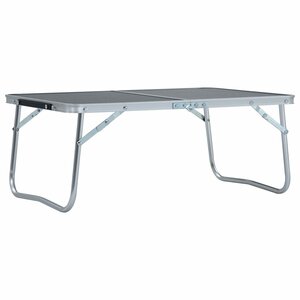 Campingtafel Inklapbaar 60X40 Cm Aluminium Grijs