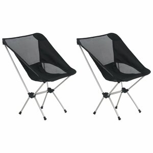 Campingstoelen 2 St Met Draagtas 54X50X65 Cm Aluminium Sonoma Eiken