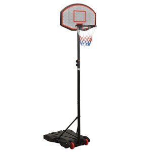 Basketbalstandaard 216-250 Cm Polyethyleen Zwart