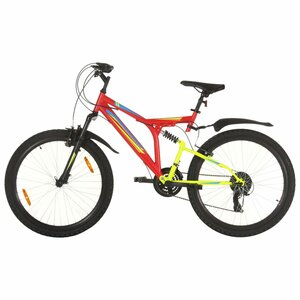 Mountainbike 2 Versnellingen 26 Inch Wielen 49 cm Rood