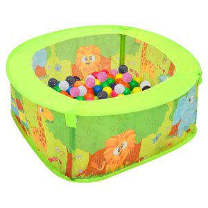 Ballenbak Voor Kinderen Met 300 Ballen 75X75X32 Cm Meerkleurig 2