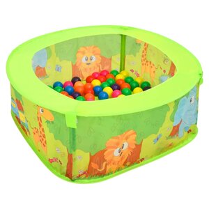 Ballenbak Voor Kinderen Met 300 Ballen 75X75X32 Cm Multikleur