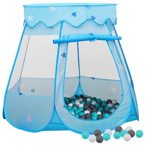 Kinderspeeltent Met 250 Ballen 02X02X82 Cm Blauw Meerkleurig 1