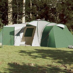 Tent 12-Persoons 840X720X200 Cm 185T Taft Groen