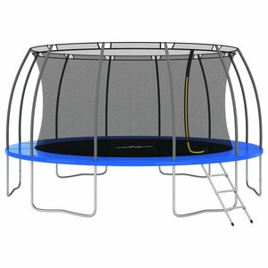 Trampolineset Rond 50 Kg 488X90 Cm Ø 488 x 90 cm Blauw