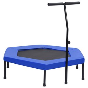 Fitnesstrampoline Met Handgreep Veiligheidsmat Ig 122 cm Met veiligheidsmat Zeshoek