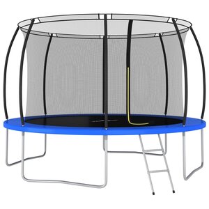 Trampolineset Rond 50 Kg 366X80 Cm Ø 366 x 80 cm Blauw