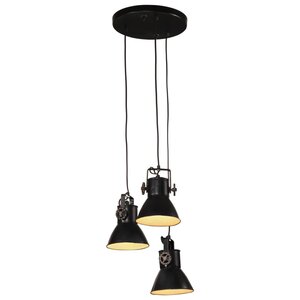 Hanglamp 25 W E27 30x30x100 cm zwart