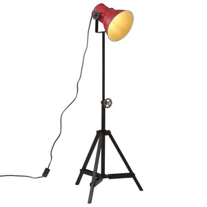 Vloerlamp 25 W E27 35x35x65/95 cm verweerd rood