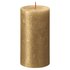 Bolsius Stompkaarsen Shimmer 4 St Rustiek 130X68 Mm Goudkleurig 130 x 68 mm_