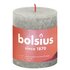 Bolsius Stompkaarsen Shine 4 St Rustiek 80X68 Mm Zandgrijs 80 x 68 mm_