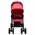 Tweelingkinderwagen Tandem Staal Rood_