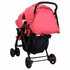 Tweelingkinderwagen Tandem Staal Rood_