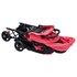 Tweelingkinderwagen Tandem Staal Rood_