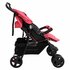 Tweelingkinderwagen Staal Rood_