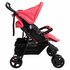 Tweelingkinderwagen Staal Rood_