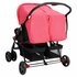 Tweelingkinderwagen Staal Rood_