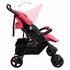 Tweelingkinderwagen Staal Rood_