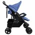 Tweelingkinderwagen Staal Marineblauw_