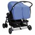 Tweelingkinderwagen Staal Marineblauw_