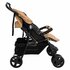 Tweelingkinderwagen Staal Taupe_