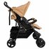 Tweelingkinderwagen Staal Taupe_